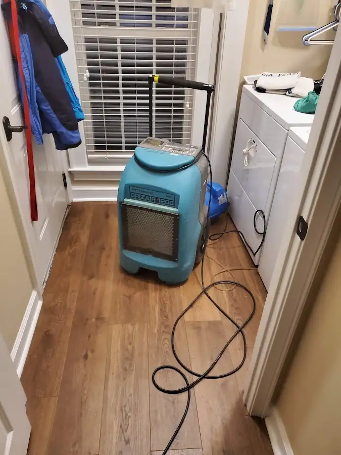 Commercial dehumidifier deployed for Flood Damage Cleanup in Fredericksburg