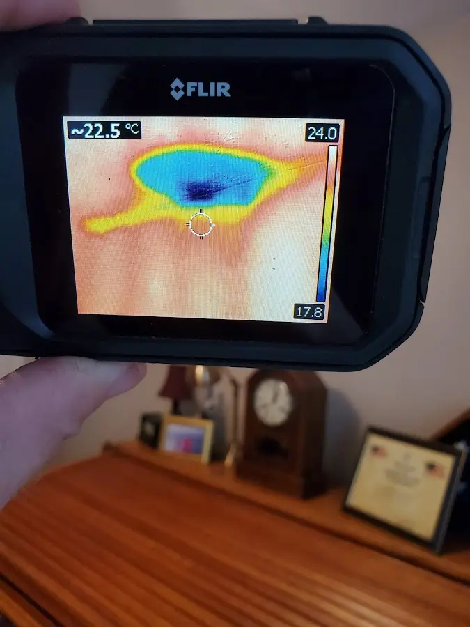 Thermal imaging inspection for water damage in Fredericksburg